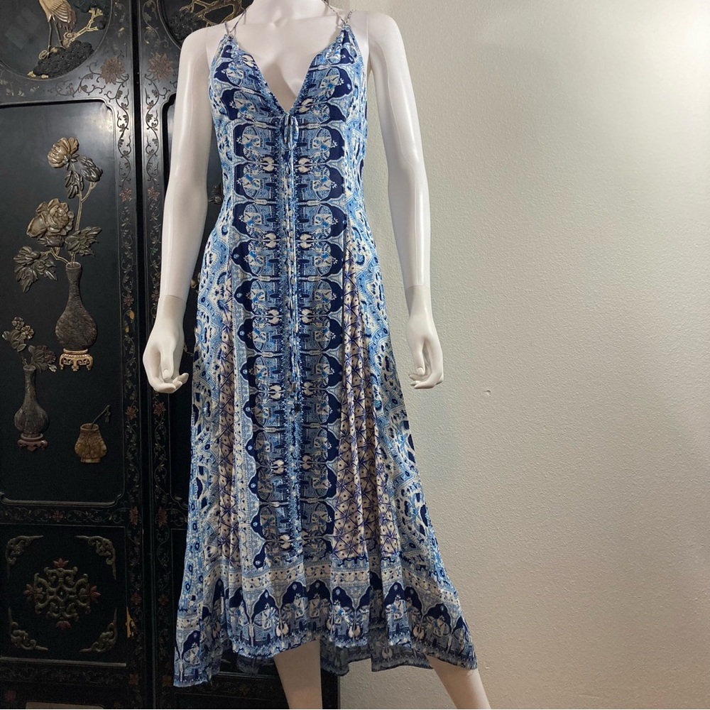 Free People Boho Elephant Print Dress